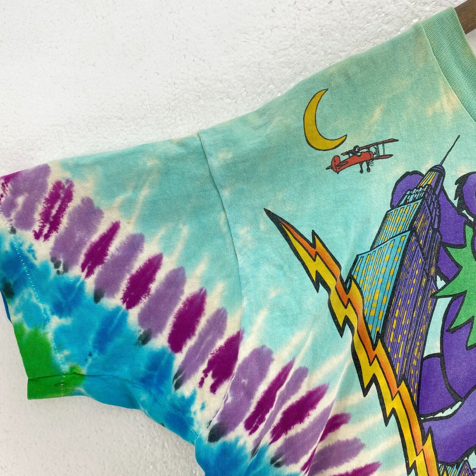 Liquid Blue New York City The Grateful Dead Blue Tie Dye T-shirt Size XL