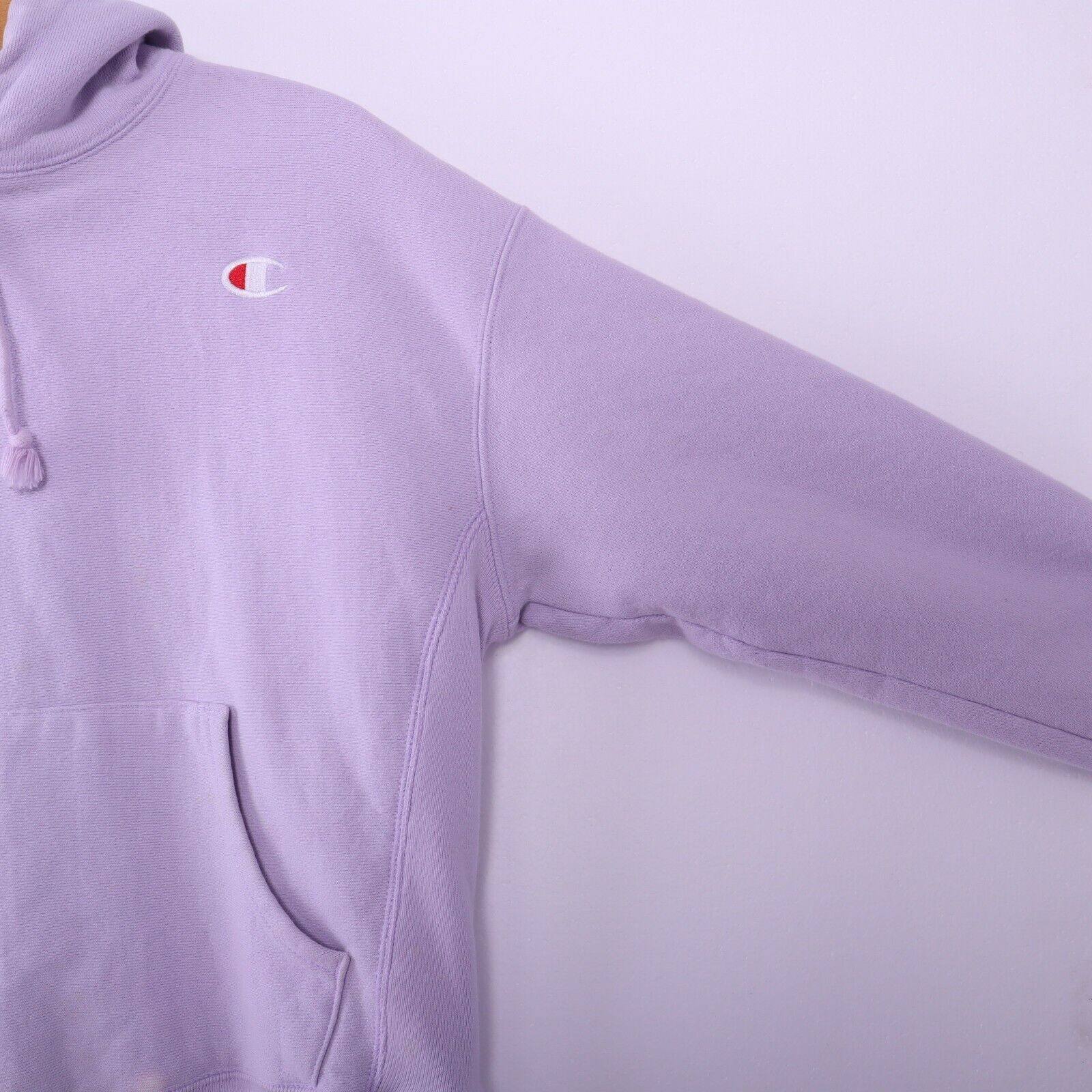 Champion Reverse Weave Purple Hoodie Size Medium 90s Women's