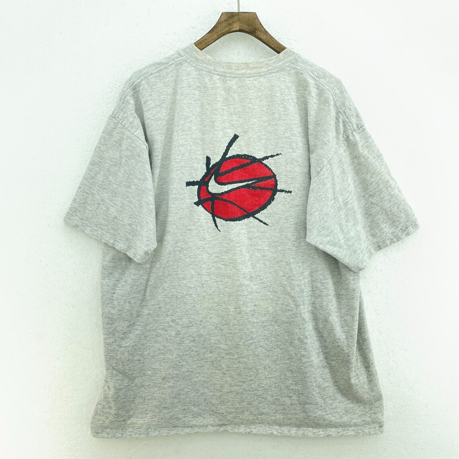 1995 Nike Gray T-shirt Size L Basketball