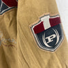 Phat Farm Classic American Flava Wool Bomber Jacket Size 6XL Brown Y2K
