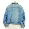 Levi Strauss Orange Tab Blue Wash Denim Sherpa Jacket Size M
