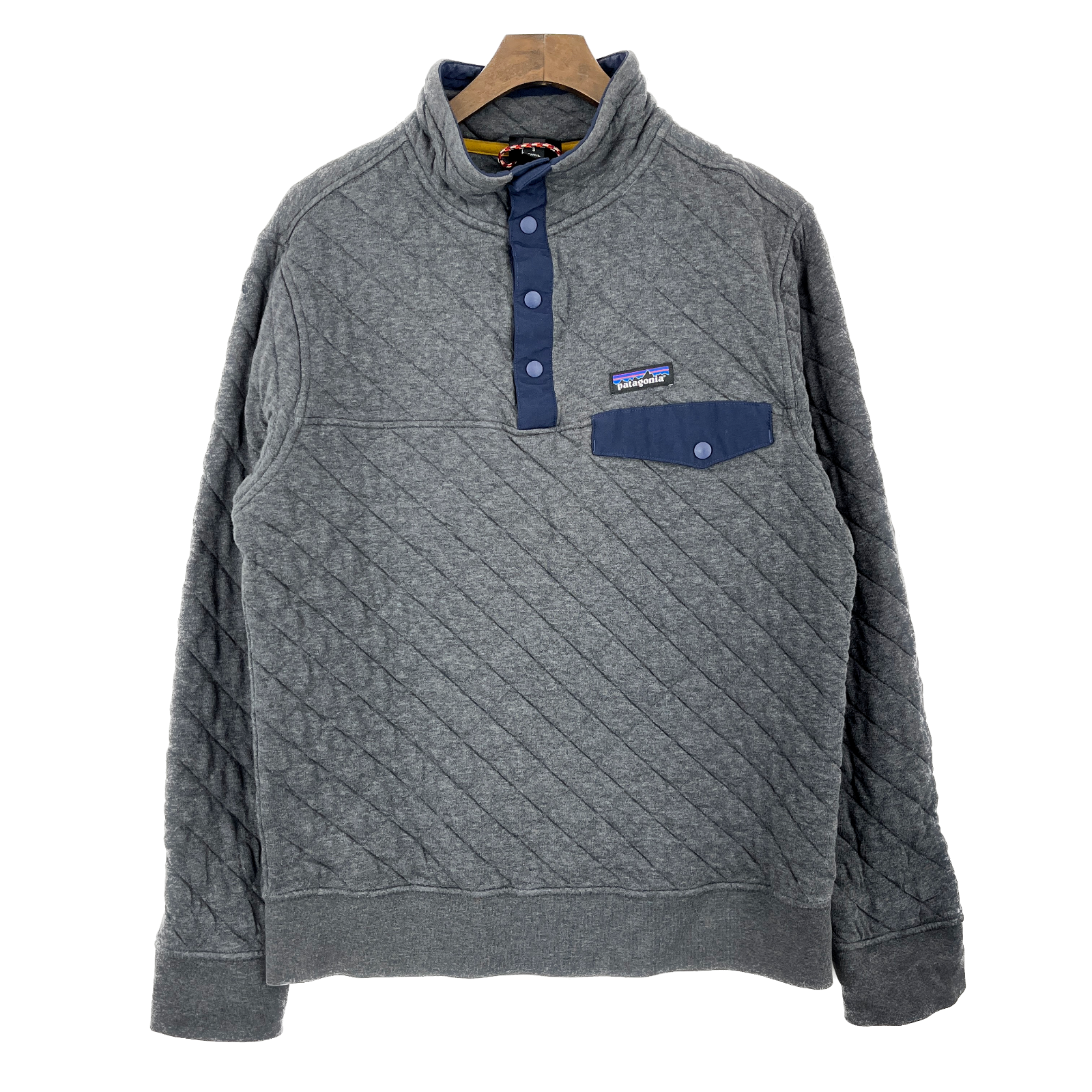 Vintage Patagonia Quilted Snap-T Gray Pullover Jacket Size S