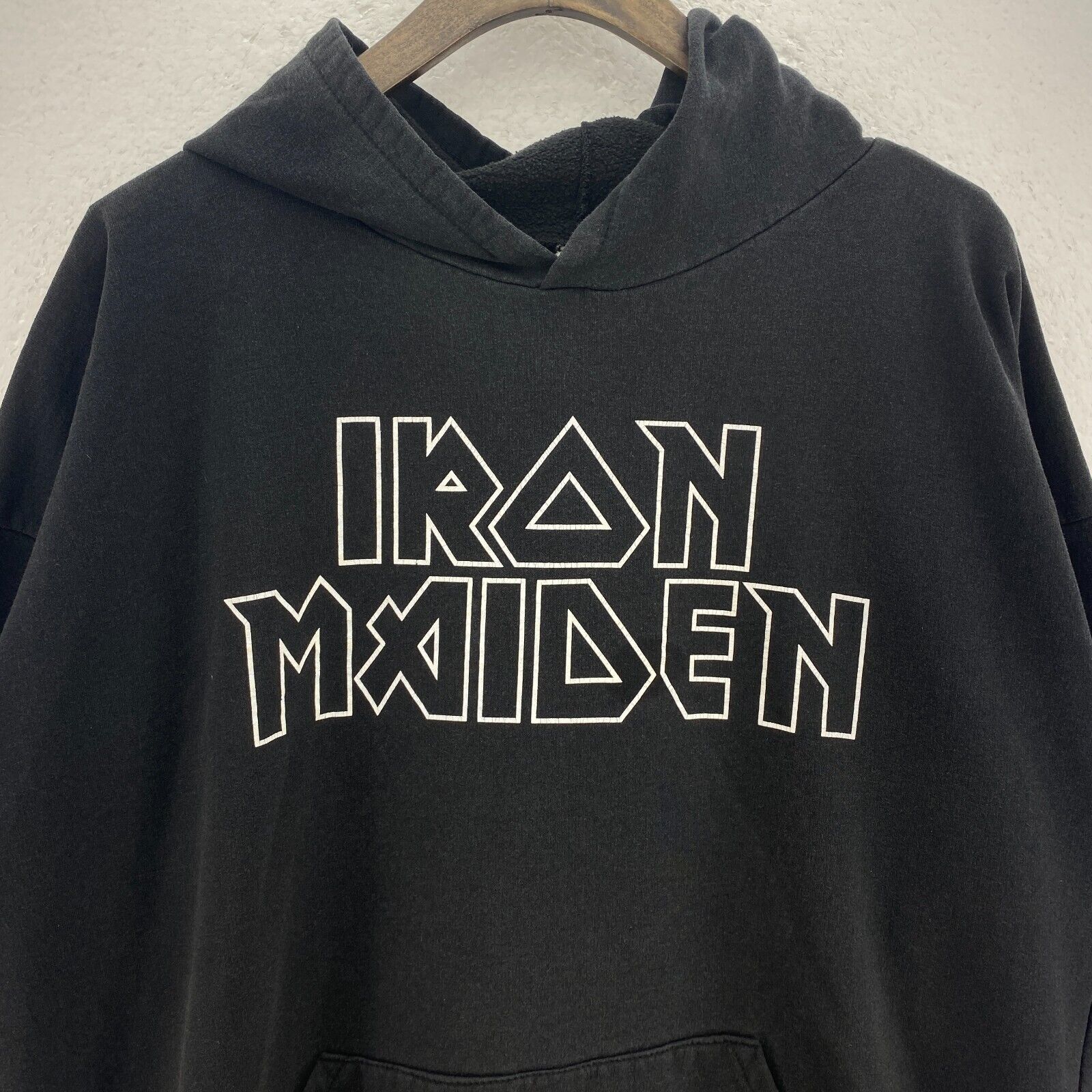 Iron Maiden 2000 Heavy Metal Band Black Hoodie Size XL