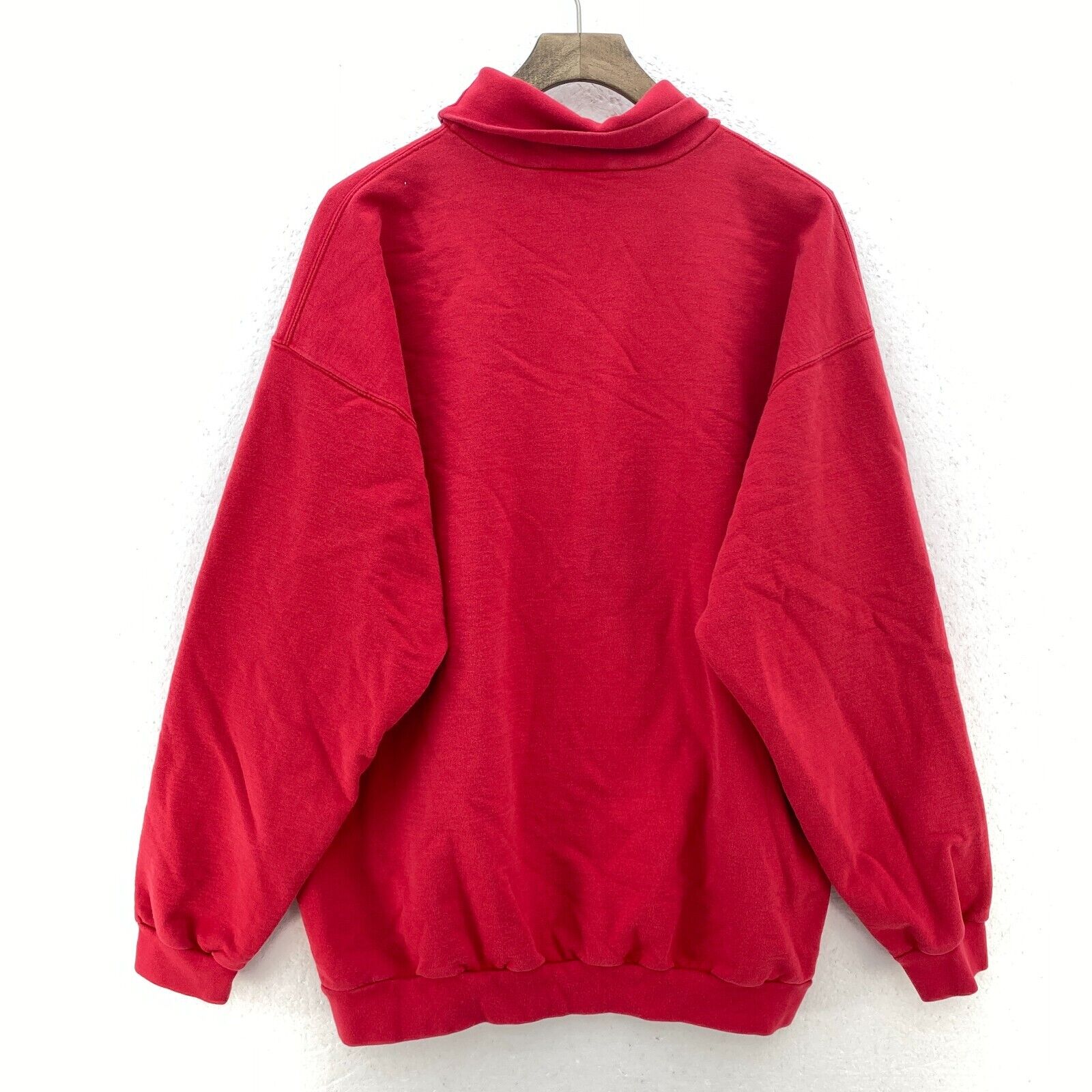 Northern Reflections Christmas Snow Turtle Neck Red Pullover Sweatshirt Size L