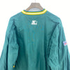 Green Bay Packers V Neck Starter Insulate Light Jacket Pullover Size M Green NFL