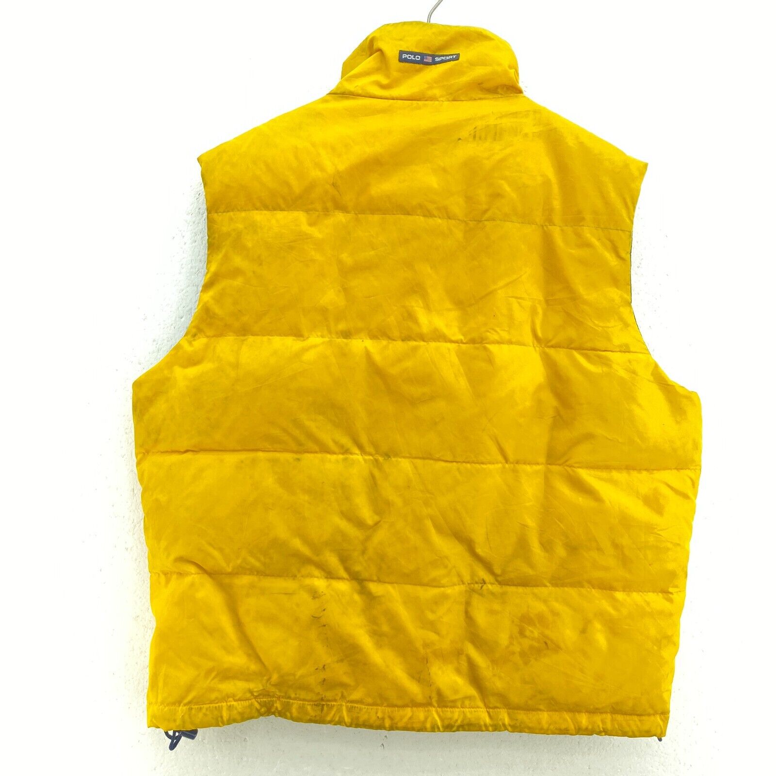 Polo Sport Ralph Lauren Full Zip Yellow Vest Jacket Size L