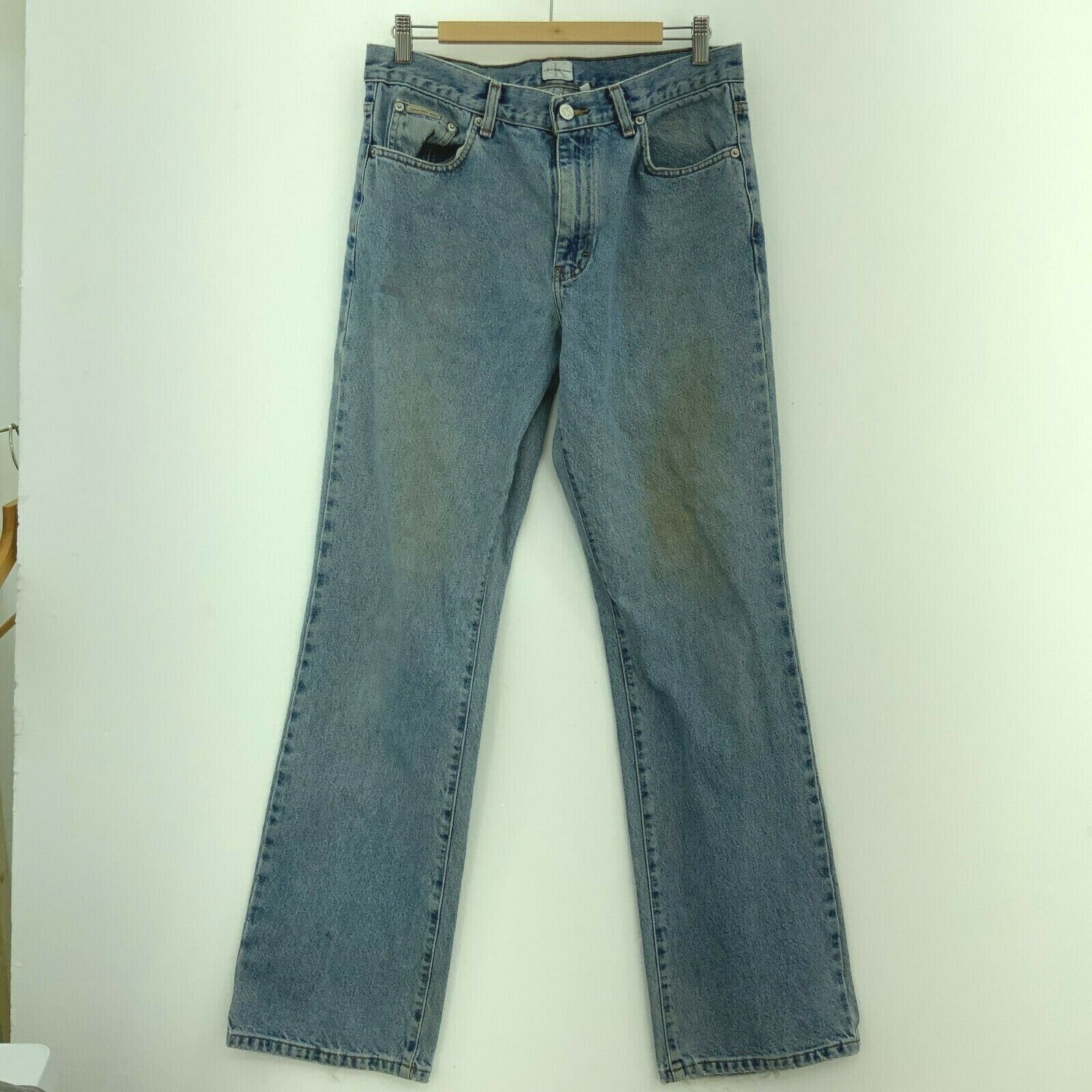 Calvin Klein Light Wash Blue Jeans Straight Size 33 x 33