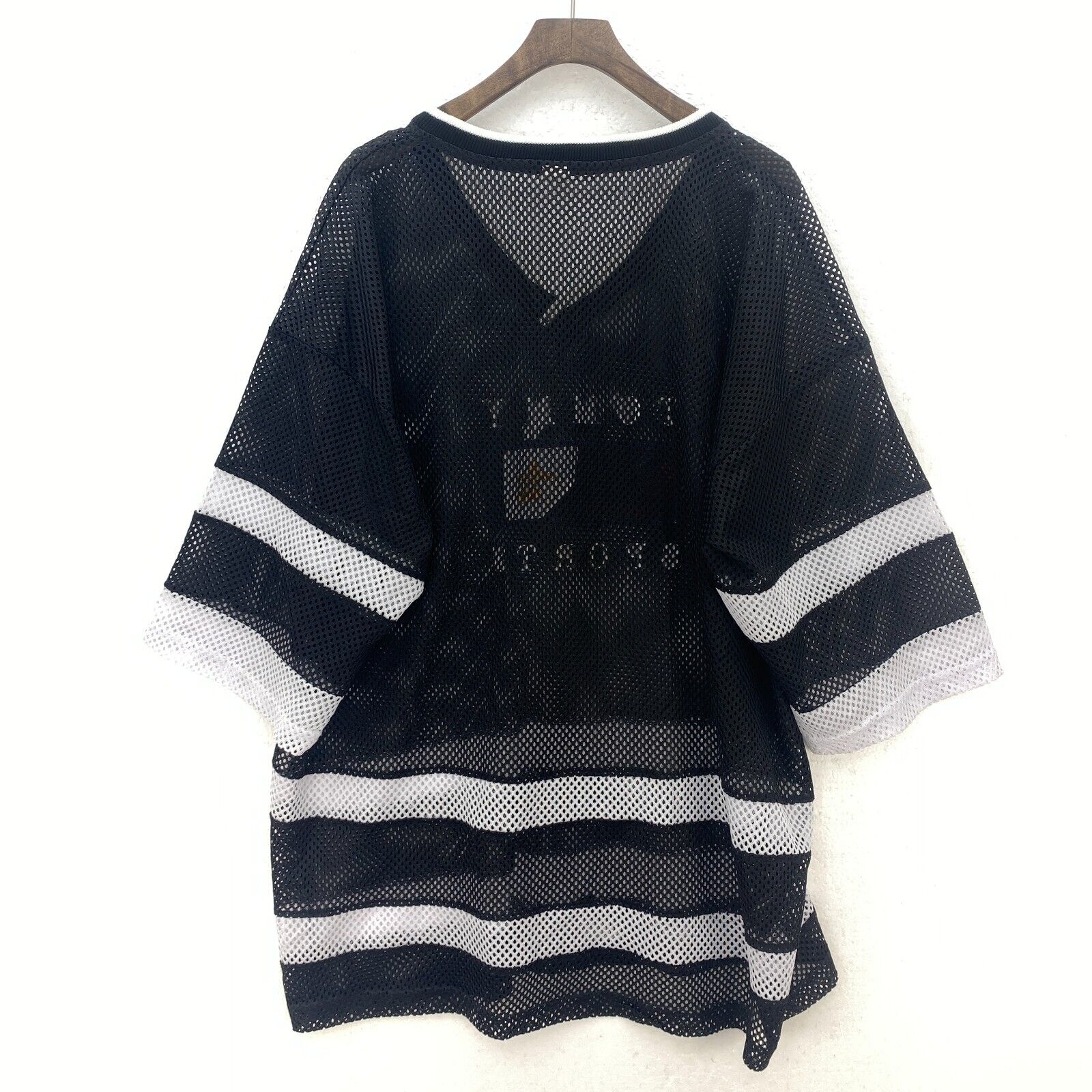 Tommy Hilfiger Sports Black Mesh V-Neck Jersey Size XXL