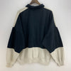 Nike Swoosh Black And White Polo Sweatshirt Size XL