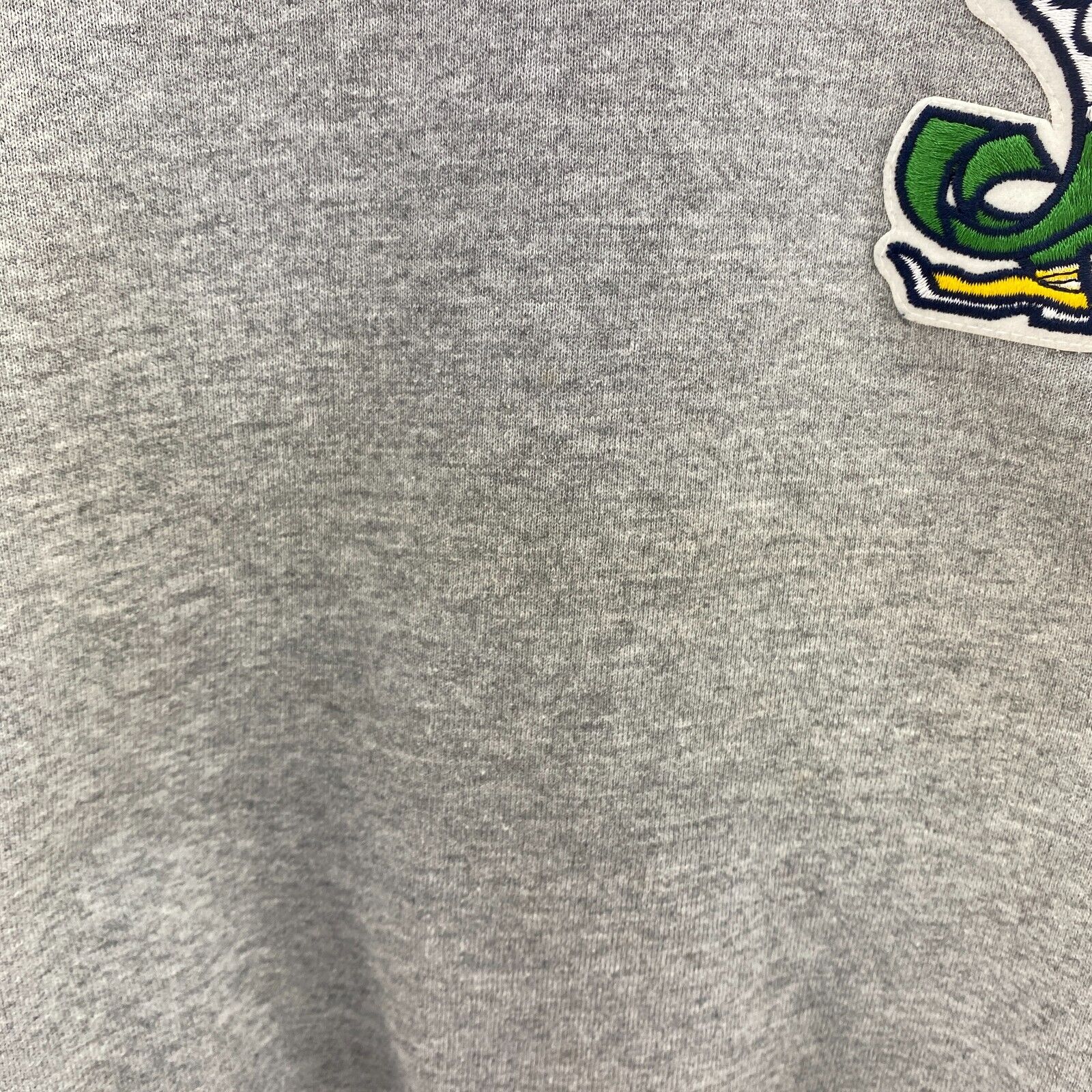 Vintage Notre Dame Fighting Irish NCAA Gray Turtle Neck Sweatshirt Size L