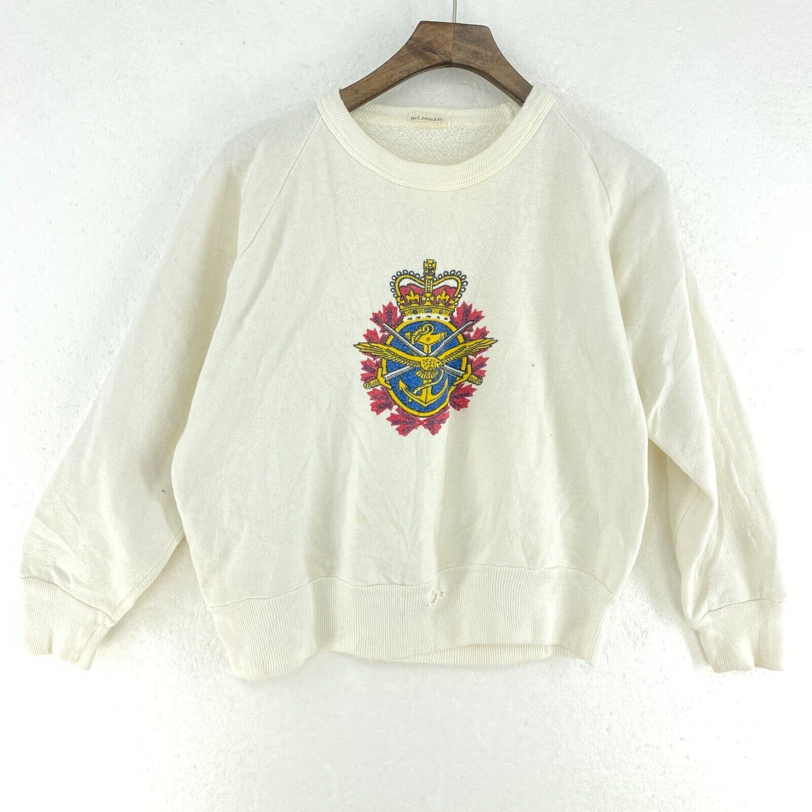 Canadian Armed Forces Logo Sweatshirt Size M Crewneck Kid's