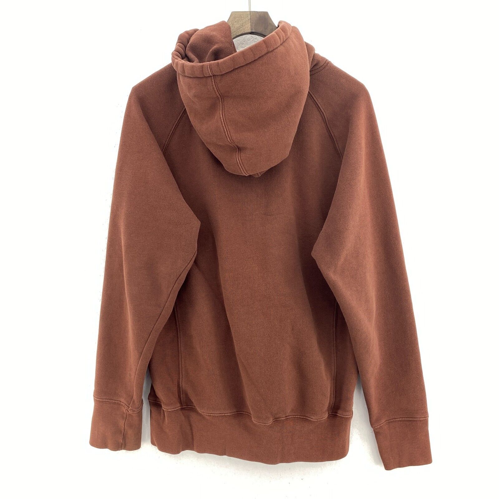 Blind Spell Out Full Zip Brown Hoodie Size S