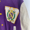 Nostros Amemus Snapped Purple Bomber Jacket Size 44