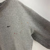Nike Swoosh Embroidered Sweatshirt Size XL Gray Crewneck