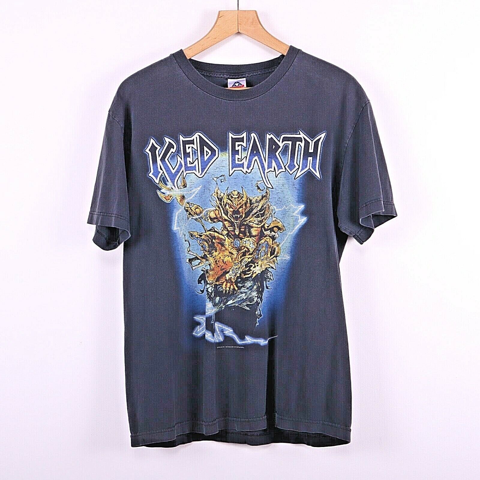 Iced Earth Set Abominae Heavy Metal Band Black T-shirt Size L