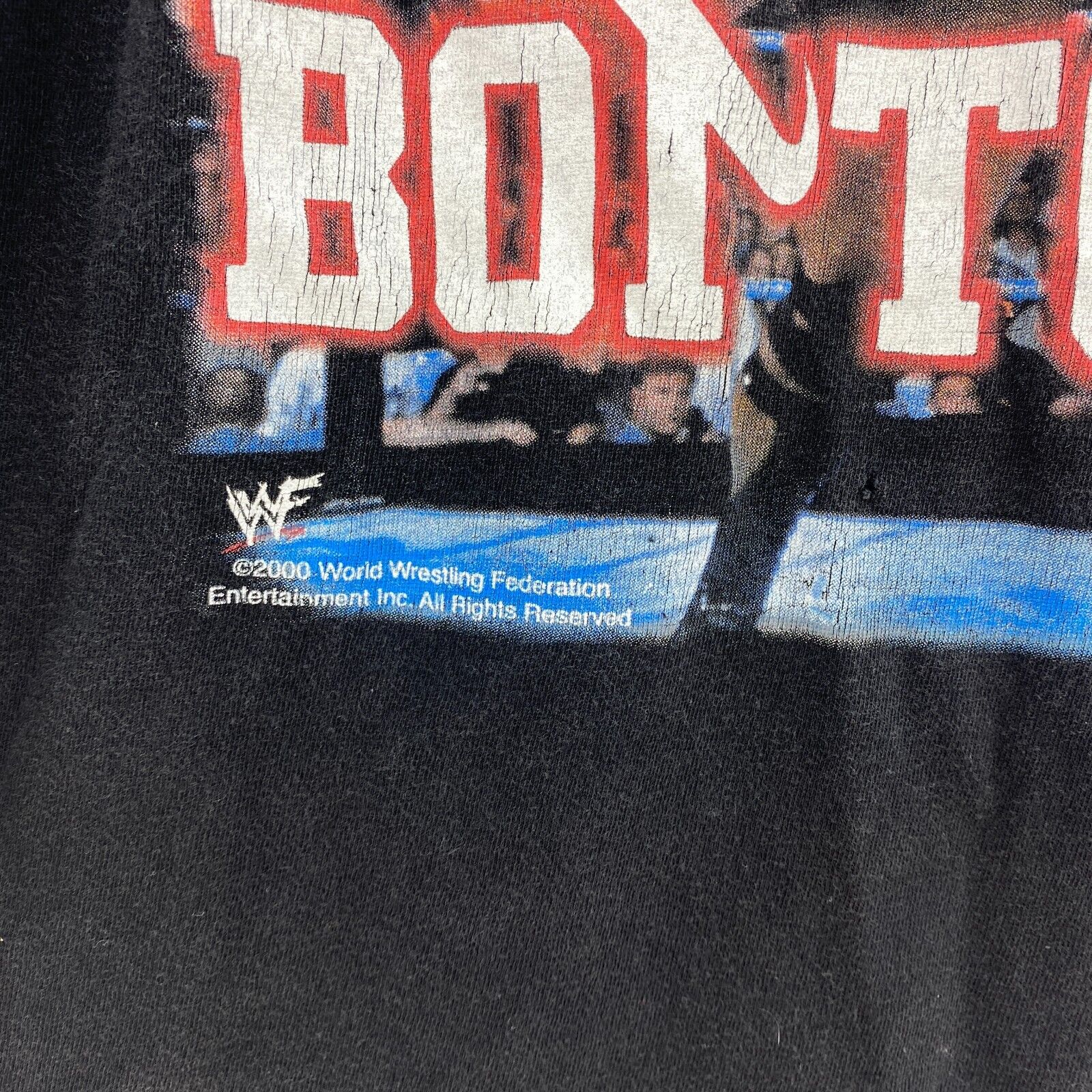 Vintage The Rock WWF Raw is War Wrestling Tee Large