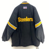 Pittsburgh Steelers Proline NFL Starter Black Insulated 1/4 Zip Jacket Size L