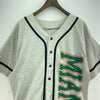 Vintage Miami Hurricanes NCAA Snap-Up Logo Gray T-shirt Size M