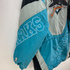 Vintage New Face San Jose Sharks NHL Full Zip Blue Insulated Jacket Size L Kids