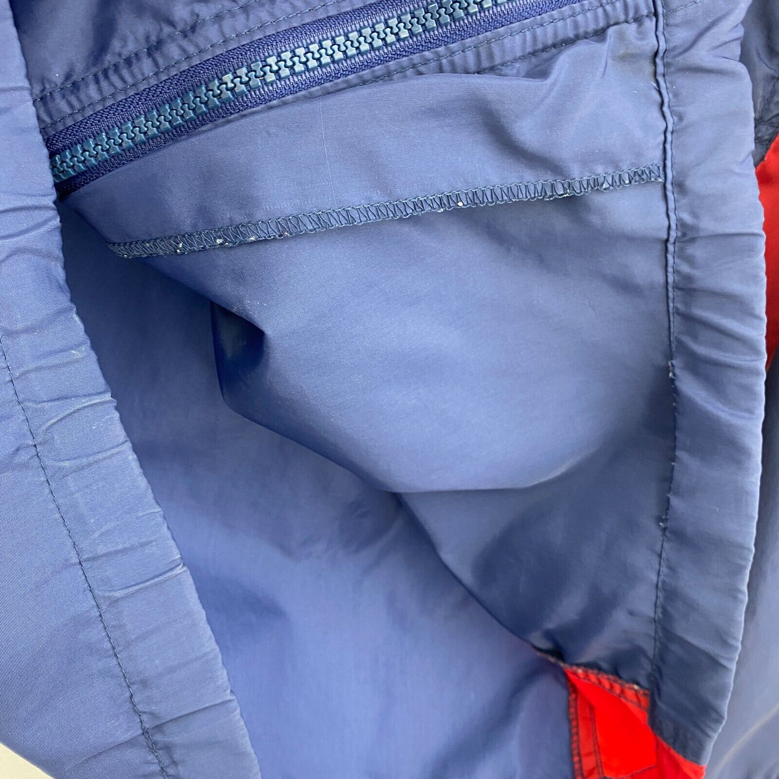 Nike Blue Light Long Windbreaker Jacket Size L