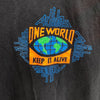 Adidas One World Keep It Alive Aware Black T-shirt Size M Single Stitch