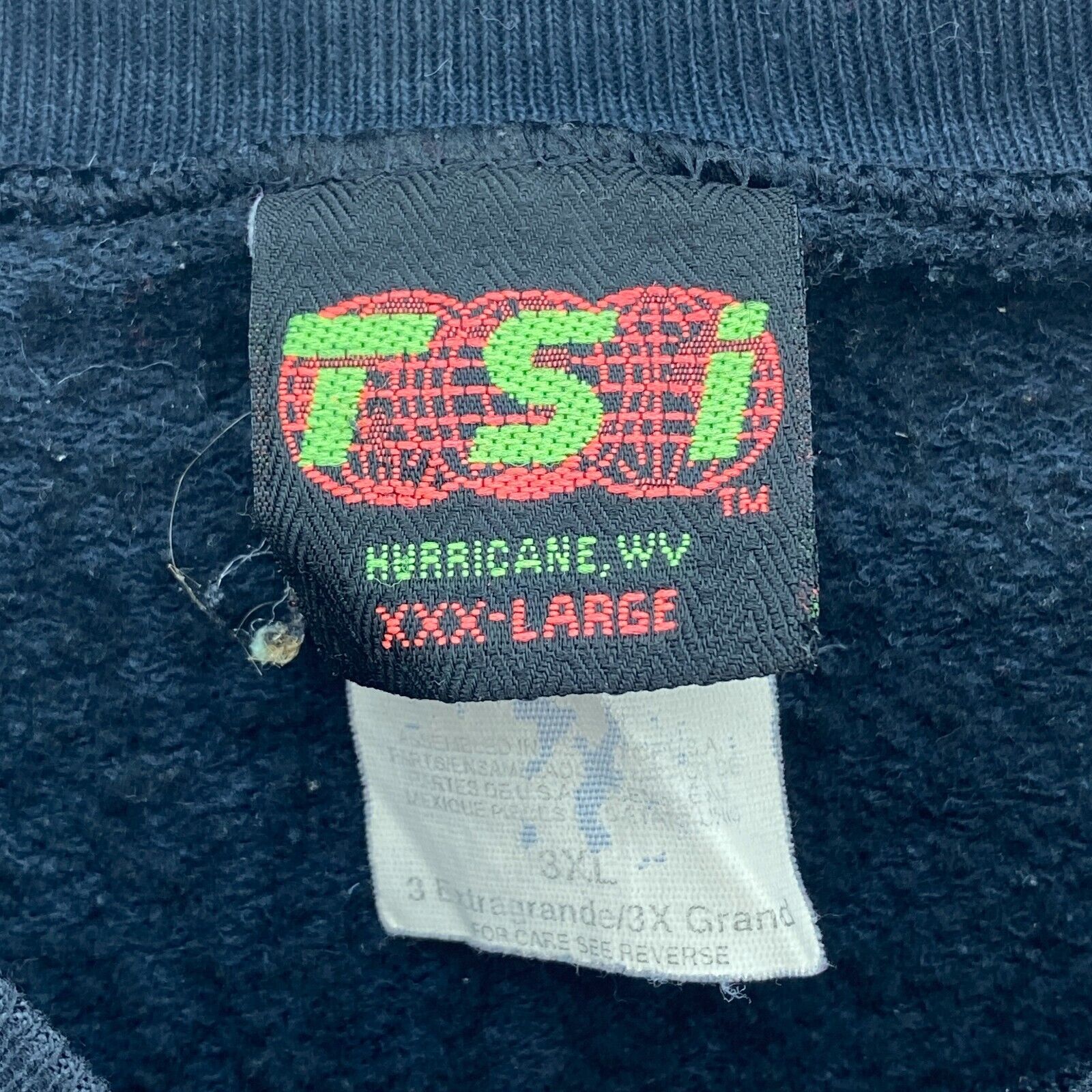 Vintage Official Racing Race Fan Black Sweatshirt Size 3XL