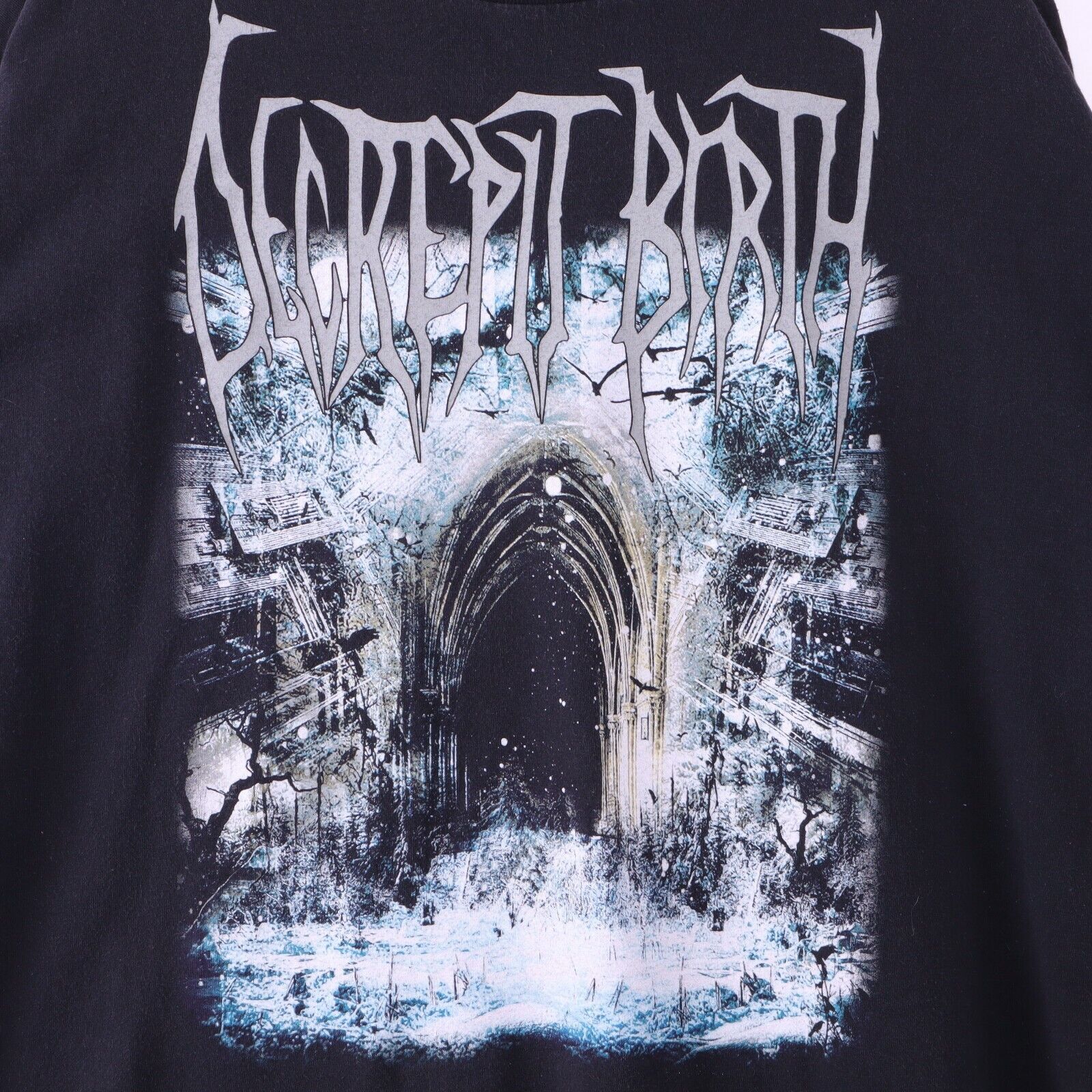 Decrepit Birth The Living Doorway Black T-shirt Size 2XL 90s