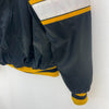 Pittsburgh Penguins Logo Satin Bomber Jacket Size M Black NHL Ice Hockey