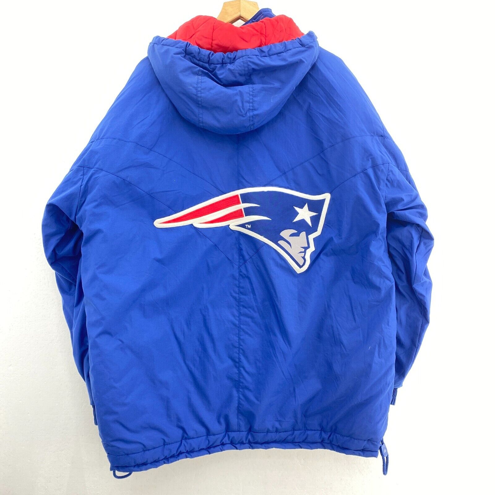 Pro Line Apex One New England Patriots NFL Full Zip Insulated Blue Jacket Size L