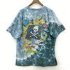 Pirates Of The Caribbean Disney All Over Print Tie Dye Blue T-shirt Size M