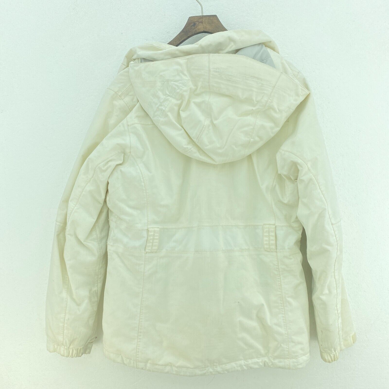 The North Face Women's White Full Zip Hooded Jacket Size M