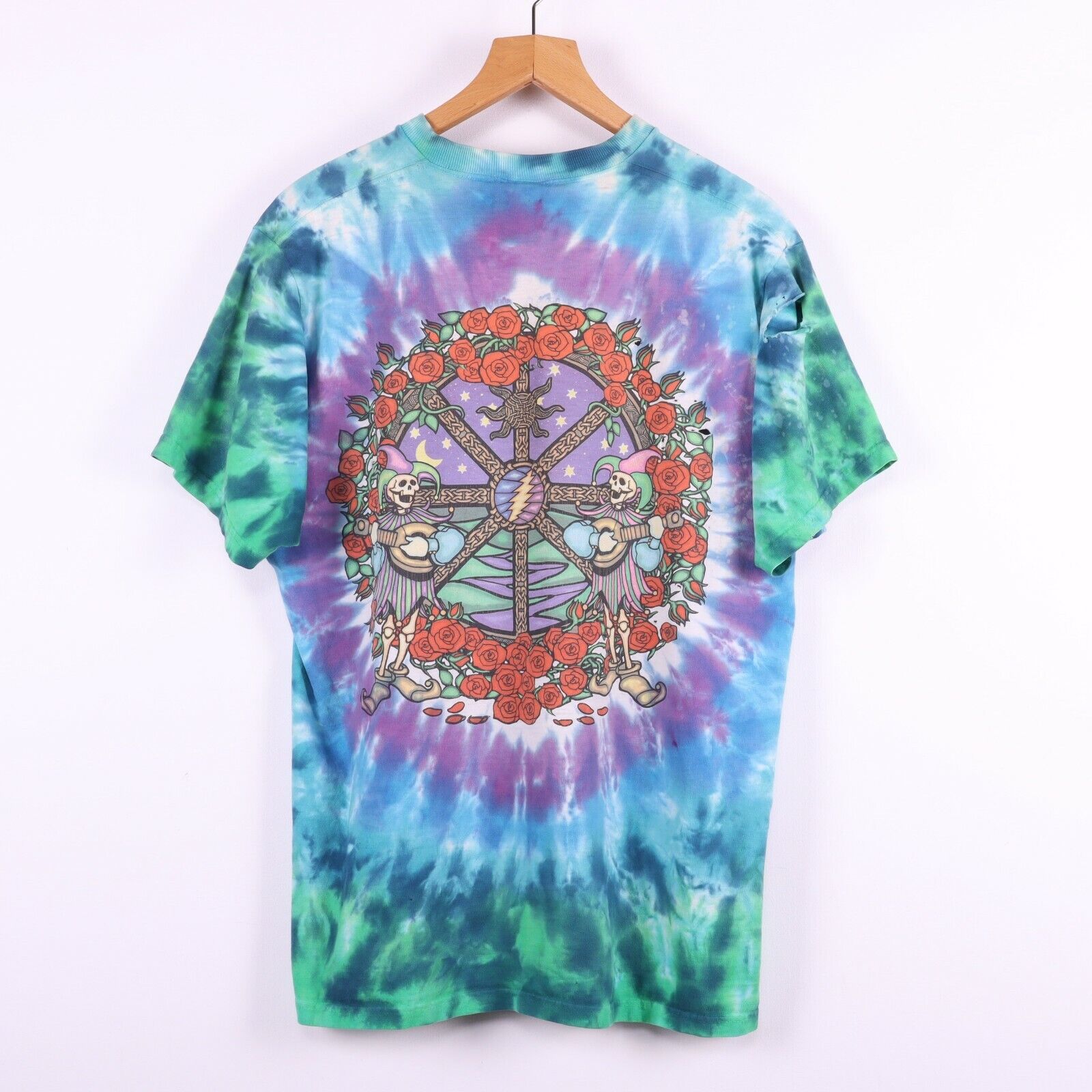 Grateful Dead Celtic Mandala 2000 Tie Dye T-shirt Size L Rock