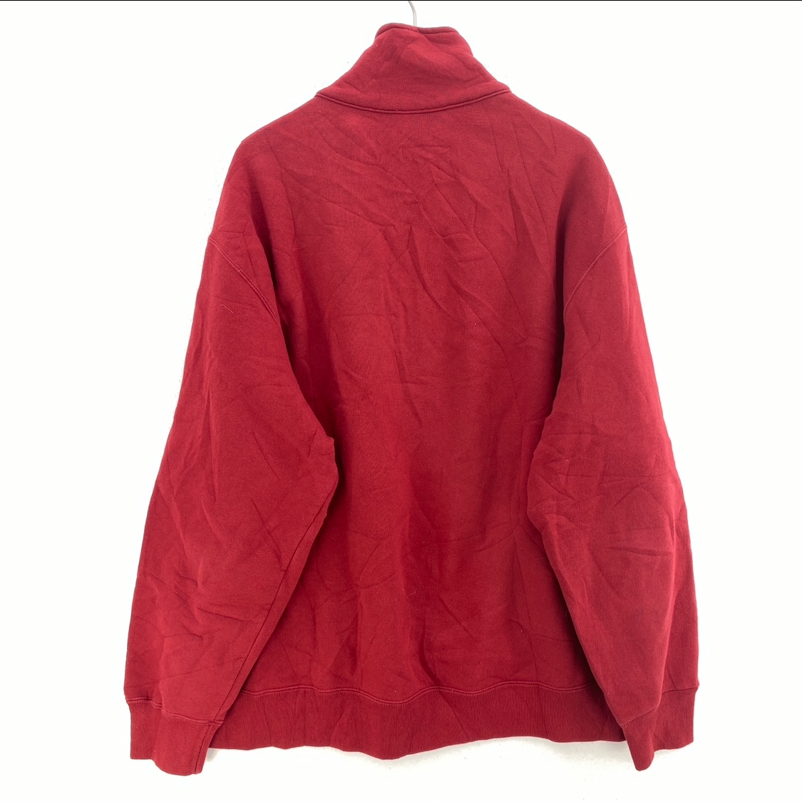 Roots Canada Quarter Zip High Neck Red Sweatshirt Size XL Pullover