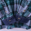 Vintage Cotton Plaid Shirt Size Large Blue 90s