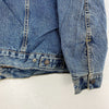 Levi Strauss Sherpa Lined Button Up Medium Wash Blue Denim Jacket Size XL