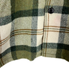 Vintage Heavyweight Button Up Double Pocket Green Checked Shirt Jacket Size S