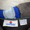 Y2K Pepsi Logo Embroidered Pullover Hoodie Size L Gray