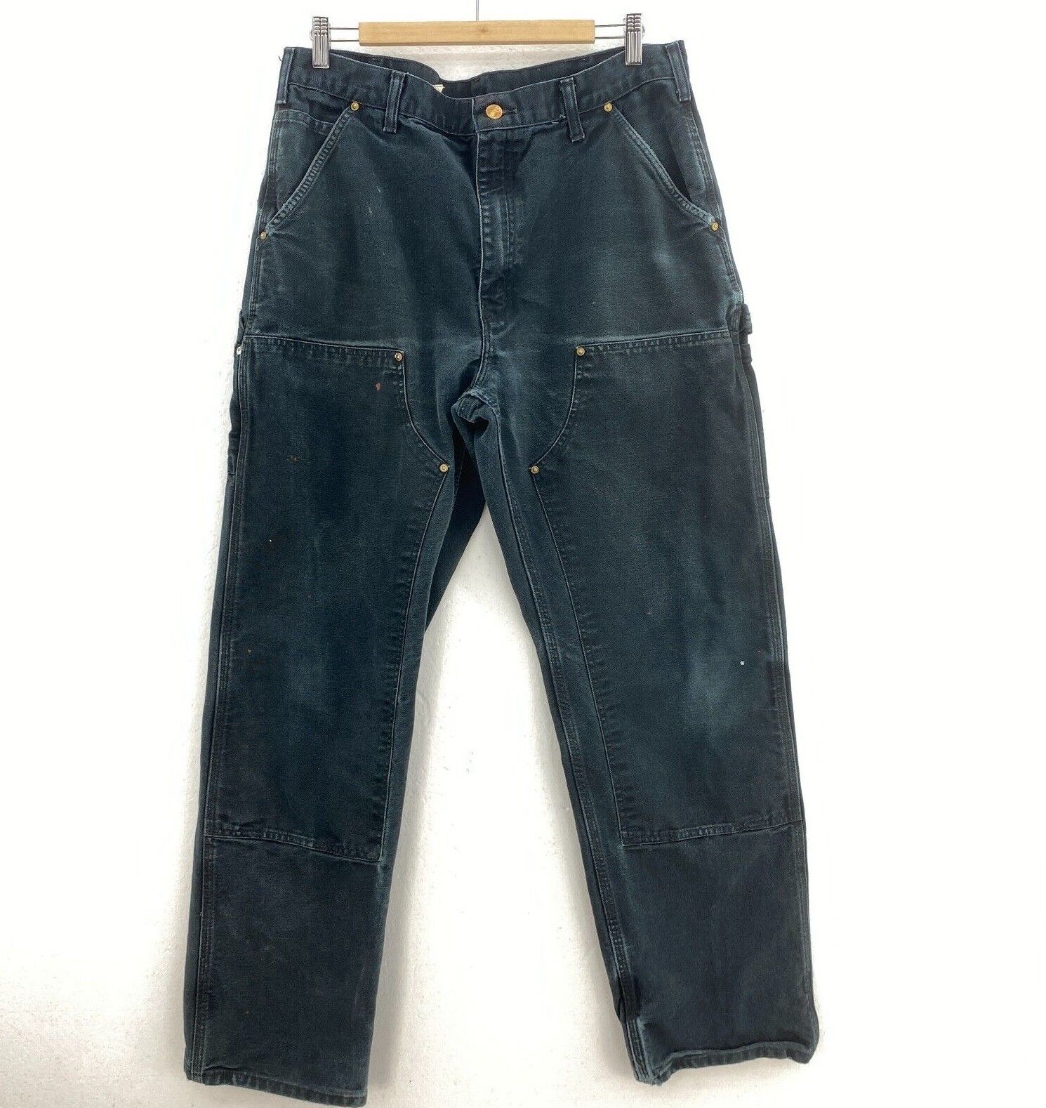 Carhartt Workwear Black Denim Cargo Pants Size 36