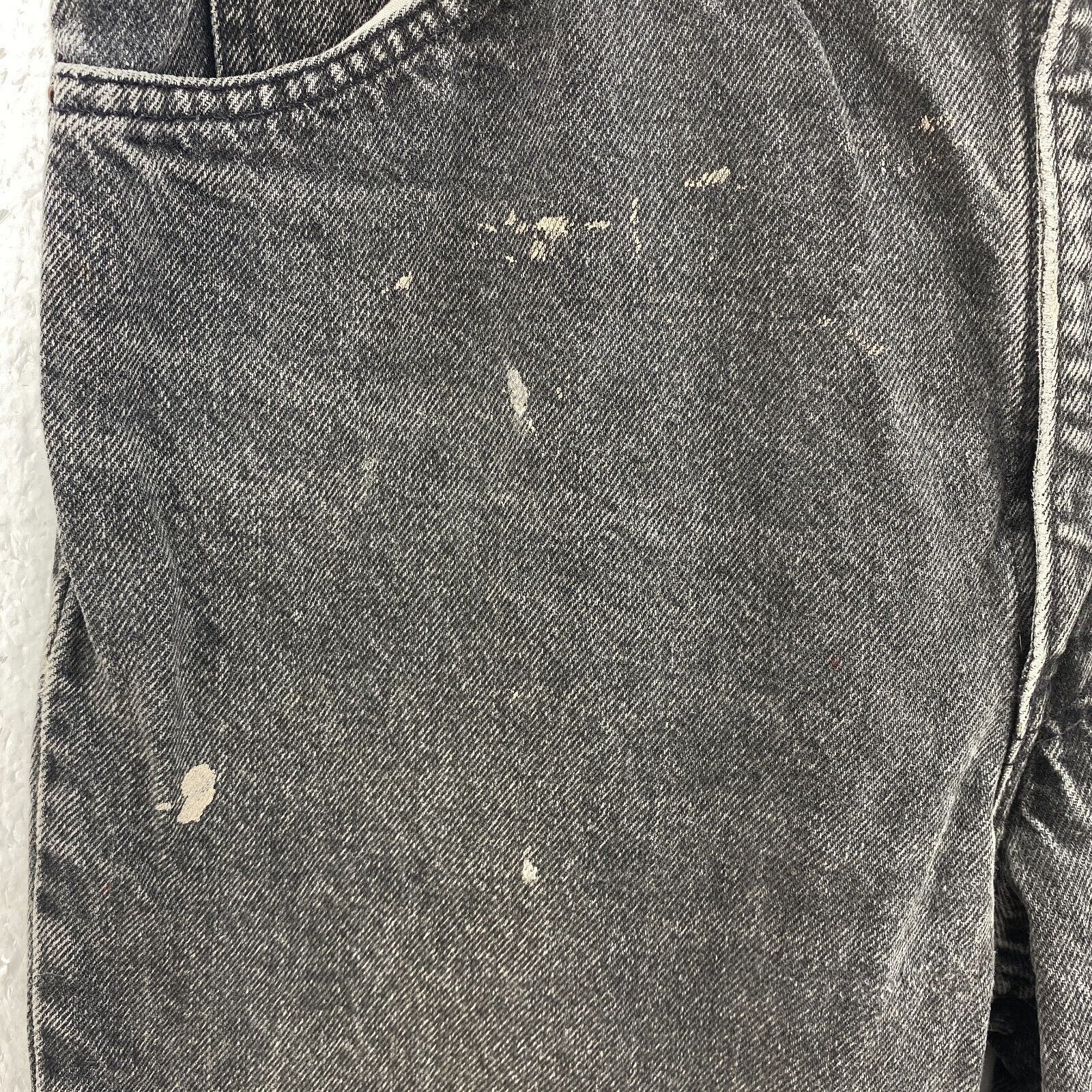 Levi Strauss Orange Tab Black Light Wash Jeans Size 36 Straight Leg