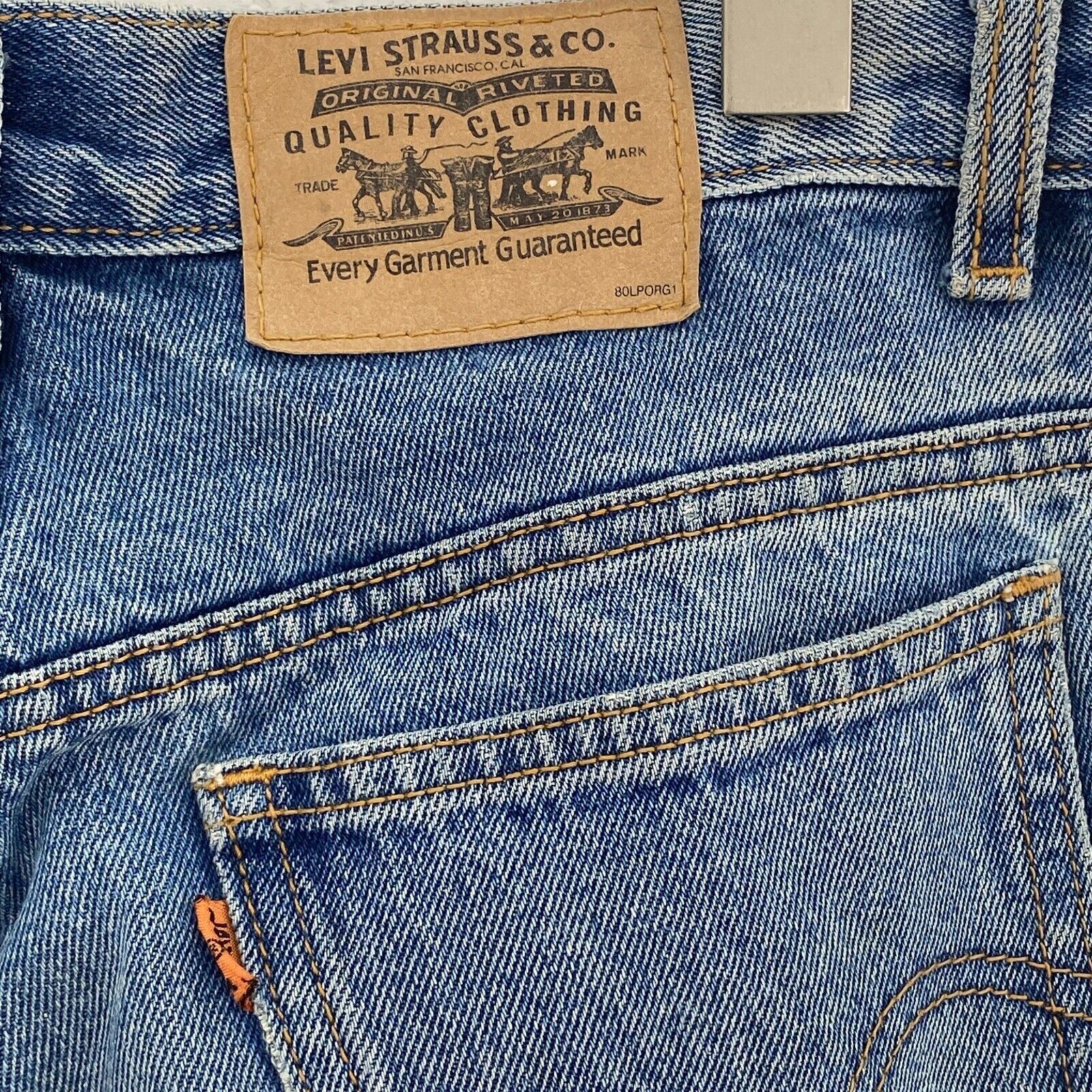 Levi Strauss Orange Tab Medium Wash Jeans Size 30 x 30