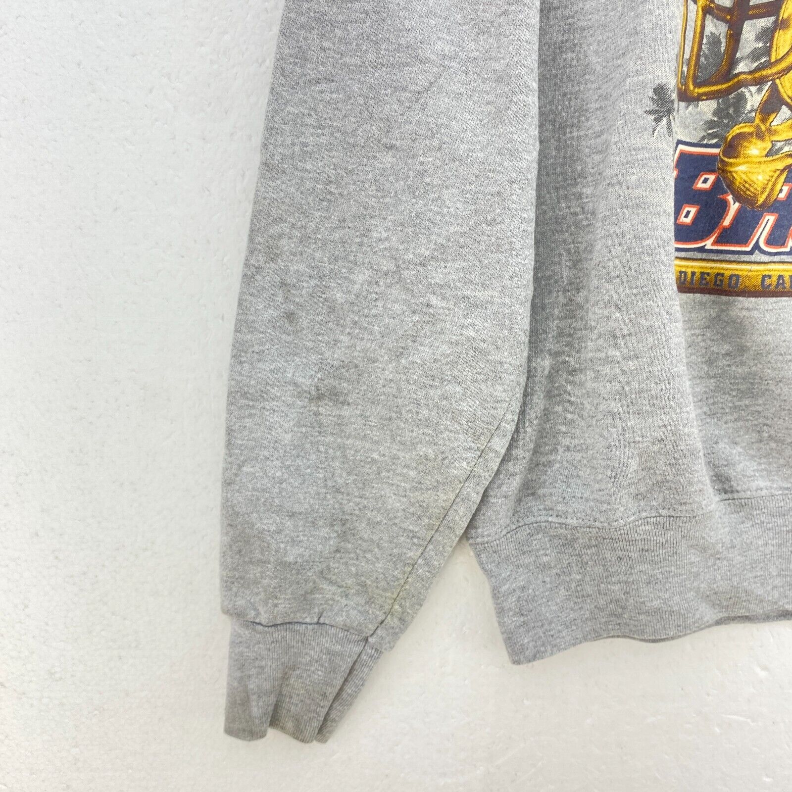Denver Broncos San Diego Super Bowl XXXII NFL 1998 Gray Sweatshirt Size M