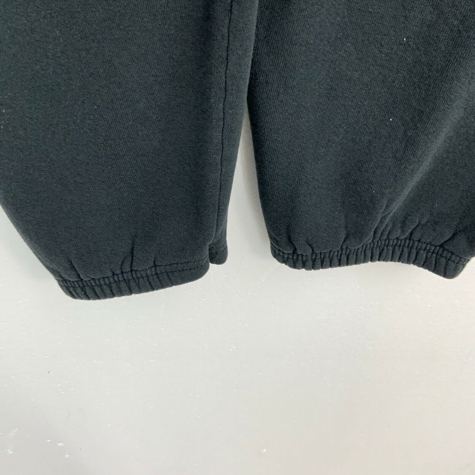 Fruit Of The Loom Plain Black Sweatpant Activewear Fleece Lined Size XL 90s