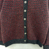 Vintage L.L.Bean Wool Button Up Red Cardigan Sweater Size L Women's