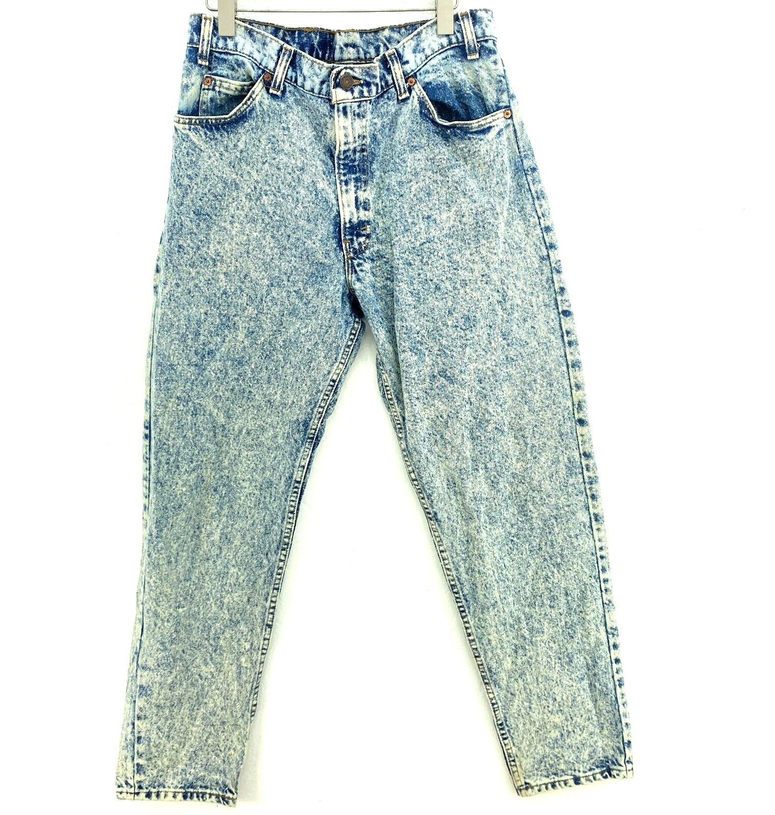 Levi Strauss Orange Tab Blue Acid Wash Jeans Size 34 x 30