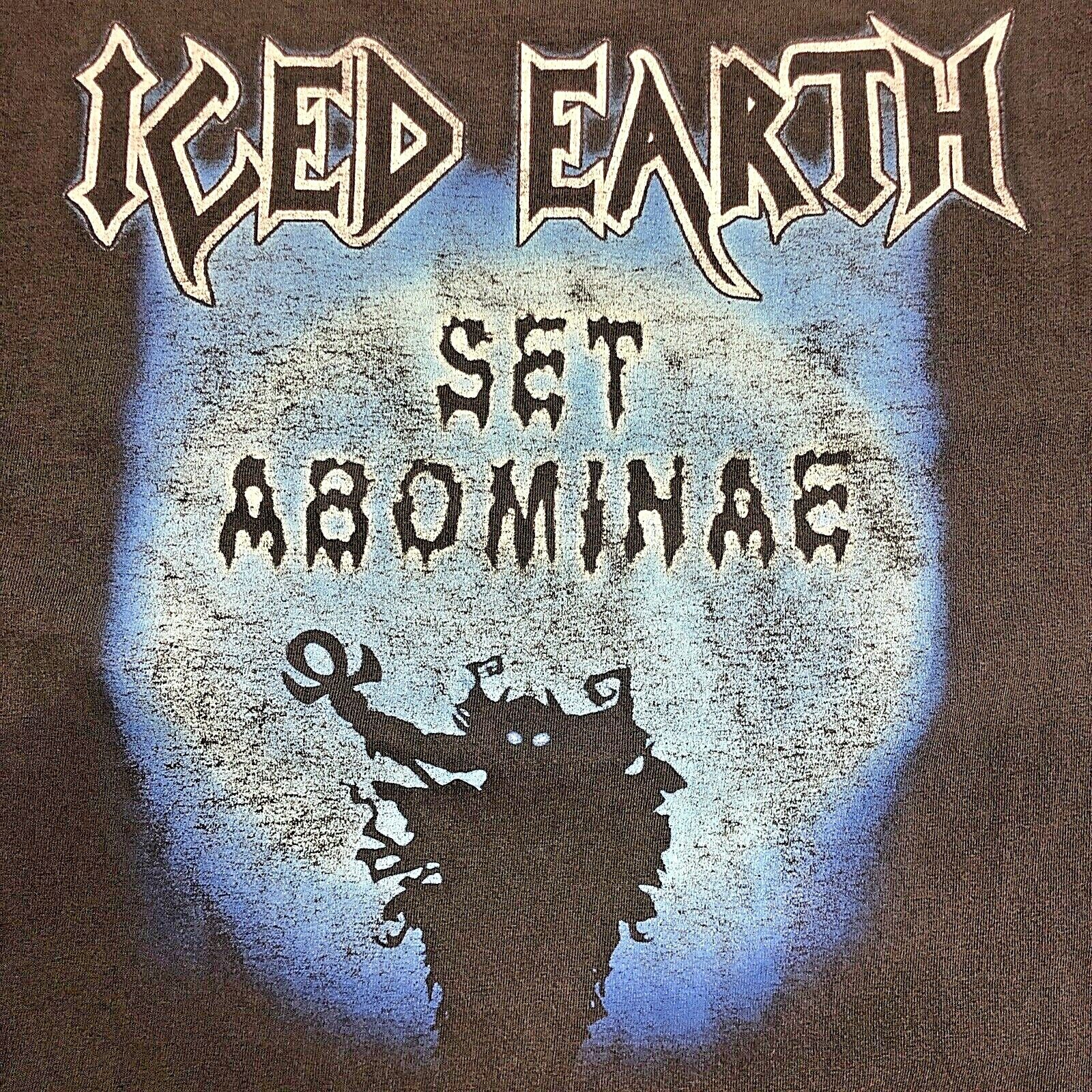 Iced Earth Set Abominae Heavy Metal Band Black T-shirt Size L