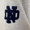 VTG Notre Dame Spell Out Fighting Irish Champion NCAA Gray Sweatshirt Size XXL