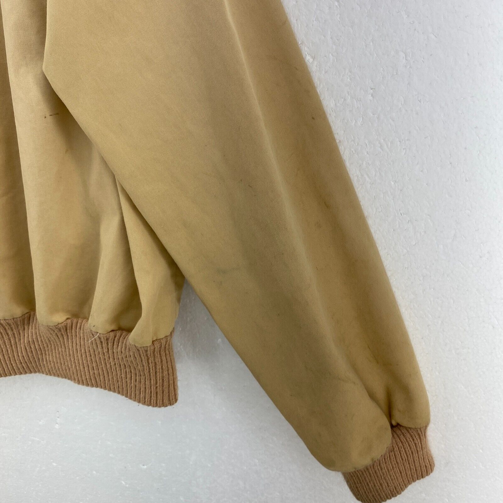Vintage Adidas Full Zip Bomber Beige Jacket Size M