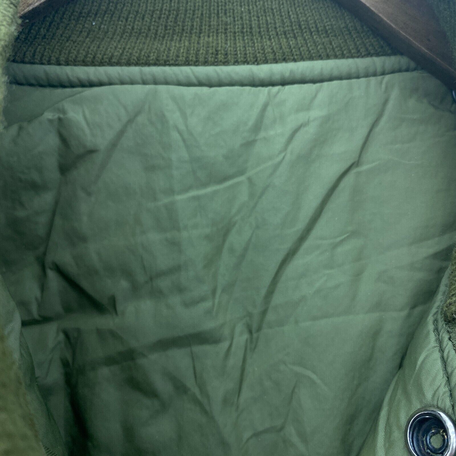 Military 3 In 1 Full Zip 1892 Plain Army Green Hooded Parka Jacket Size S