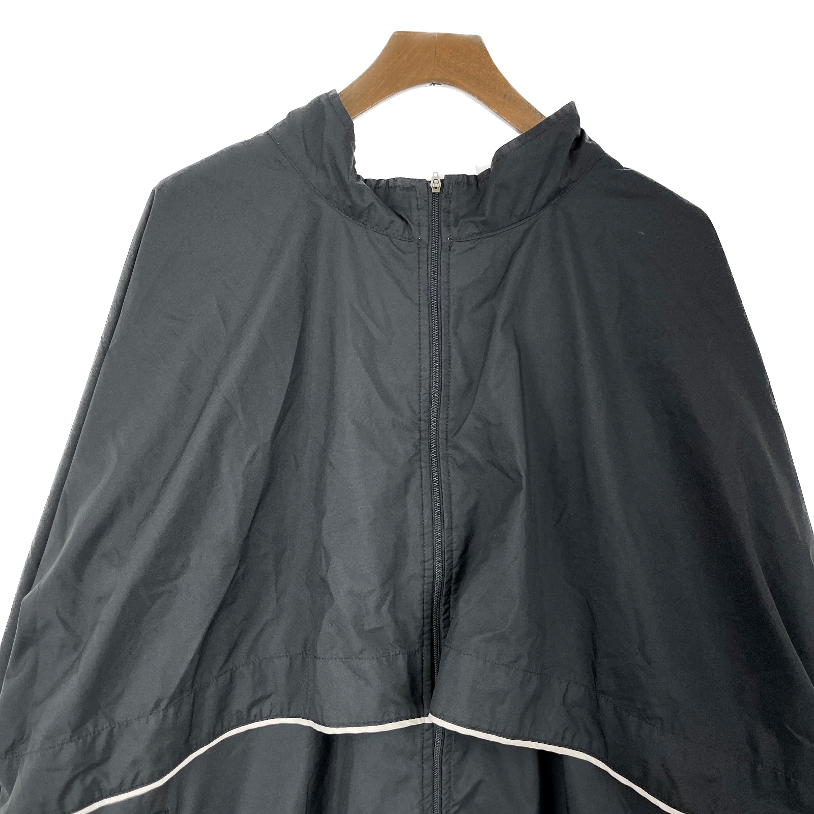 Vintage Nike Clima Fit Black Full Zip Light Jacket Size 2XL