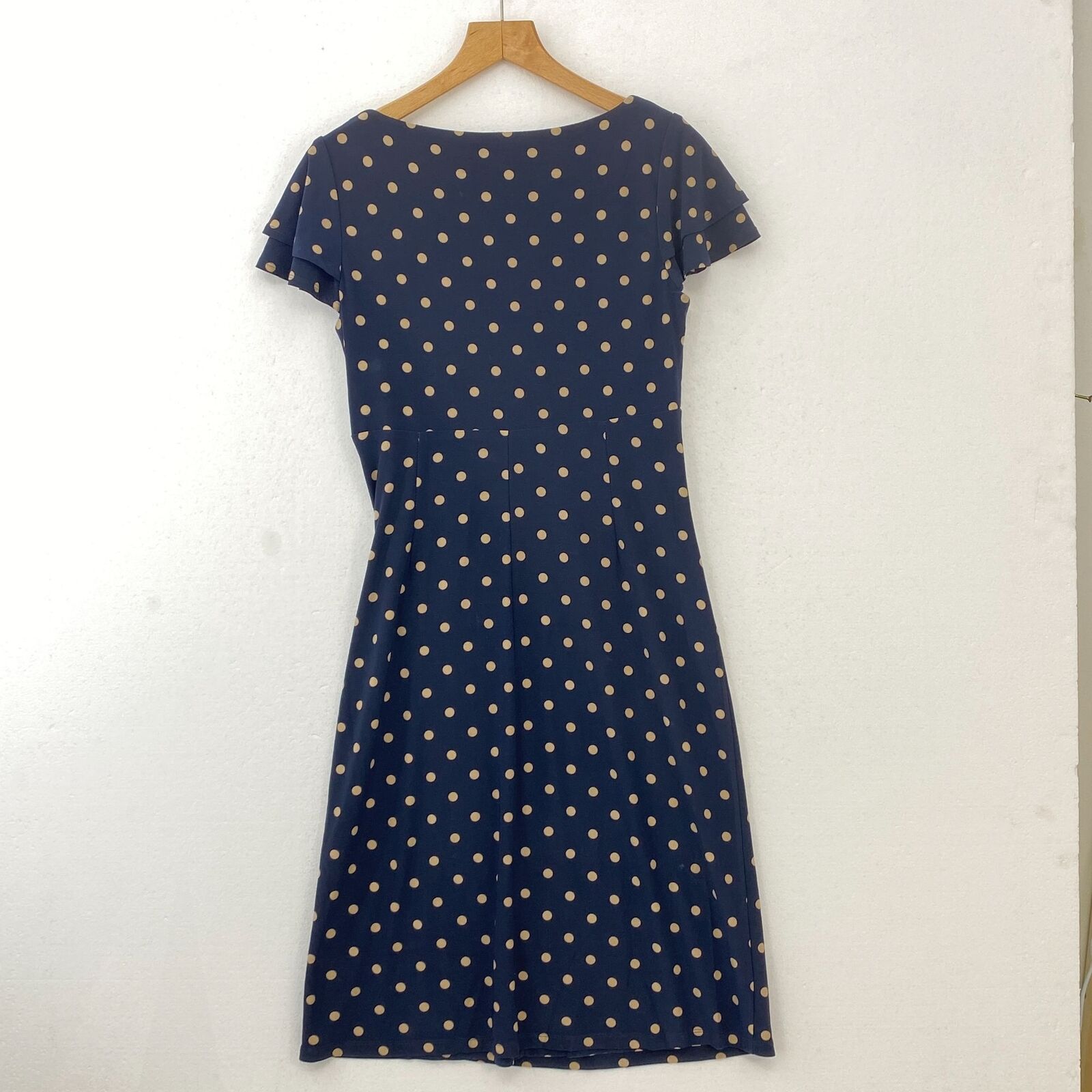 RALPH LAUREN Polka Dot Navy Blue Dress